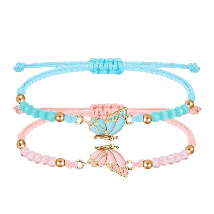 Butterfly Charm Necklace and Bracelet Set Kalsten