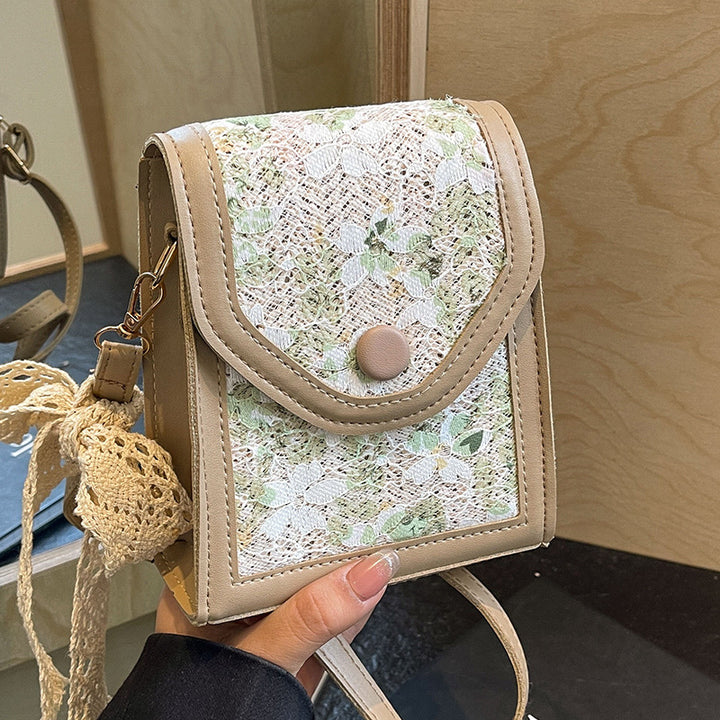 Floral Patterned Crossbody Handbag
