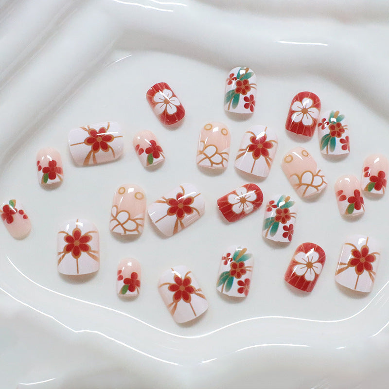 Floral Patterned Nail Art Kalsten