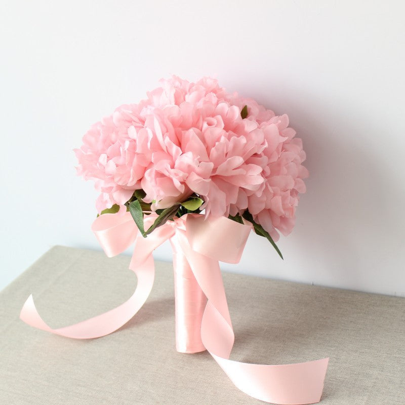 Lifelike Floral Bouquet with Silk Flowers