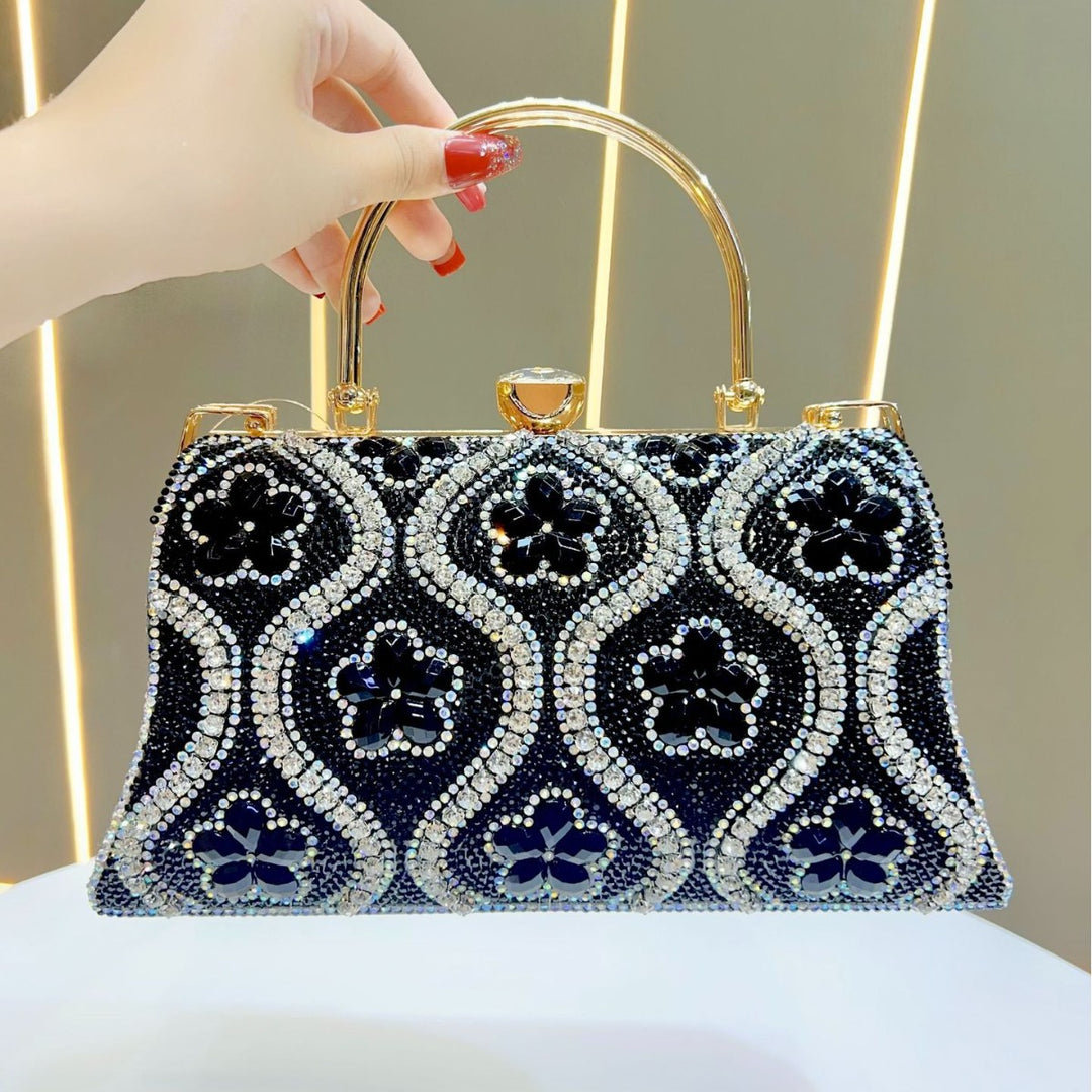 Rhinestone Embellished Evening Clutch