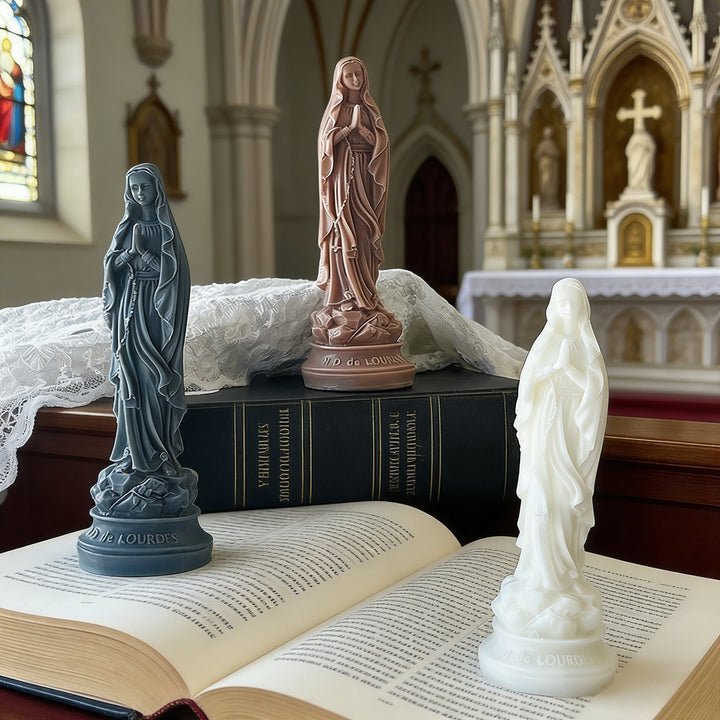 Sculpted Virgin Mary Figurine