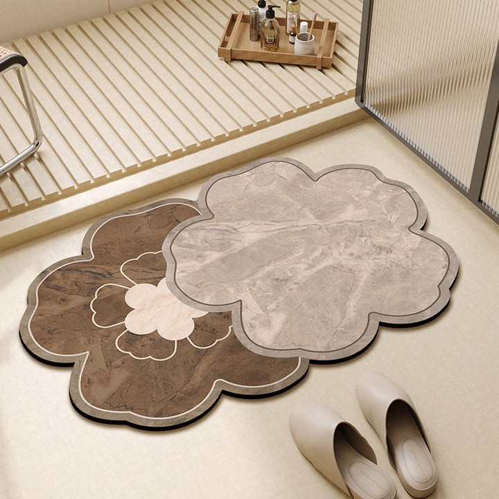 Floral-Shaped Decorative Bath Mat Kalsten