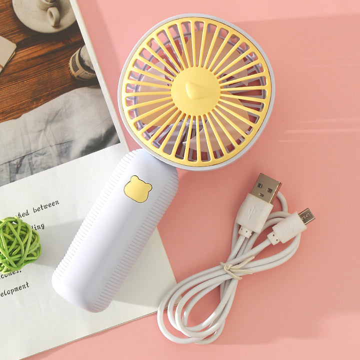 Ladies Portable Hand Fan with Cute Animal Design Kalsten