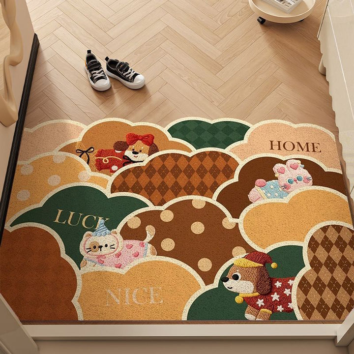 Playful Dog-Themed Doormat