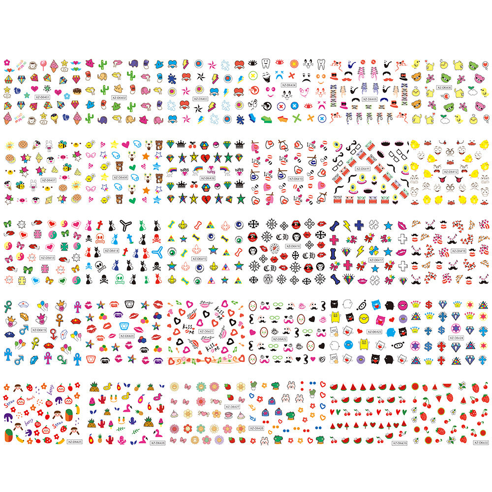 Creative Nail Art Sticker Collection