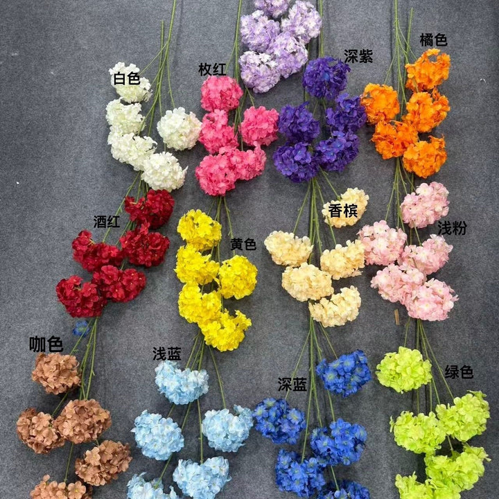 Lifelike Hydrangea Floral Arrangement