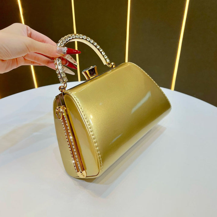 Elegant Patent Leather Evening Handbag
