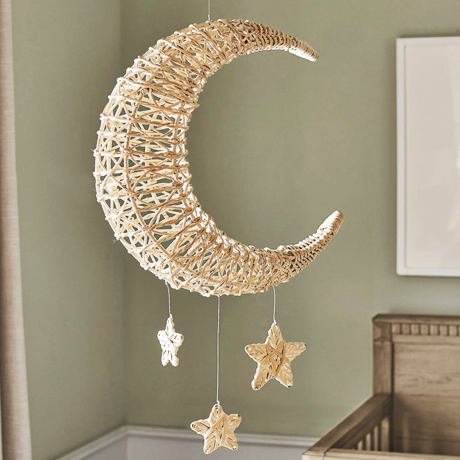 Stylish pendant light made of woven material Kalsten