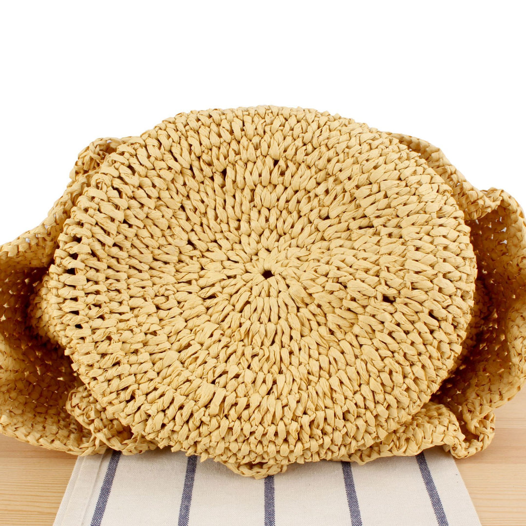 Fashionable Braided Bag with Ruffles Kalsten