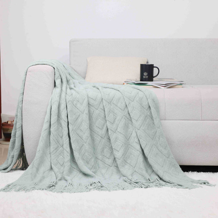 Cozy Knit Throw Blanket Kalsten