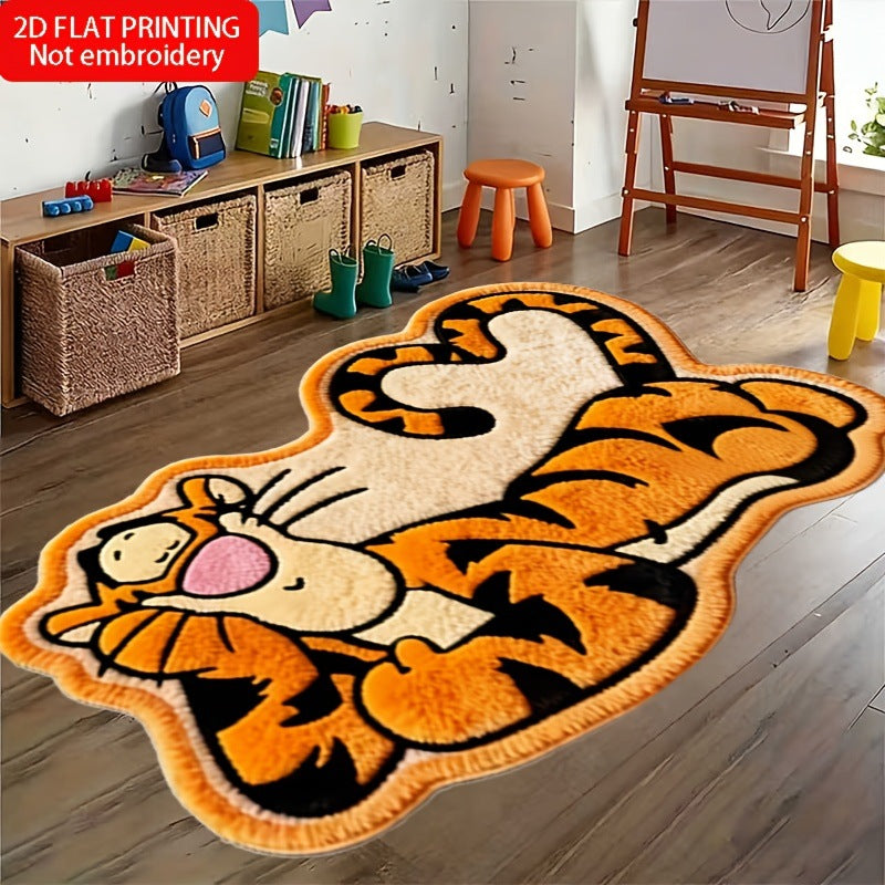 Heart-Shaped Cartoon Animal Bath Mat