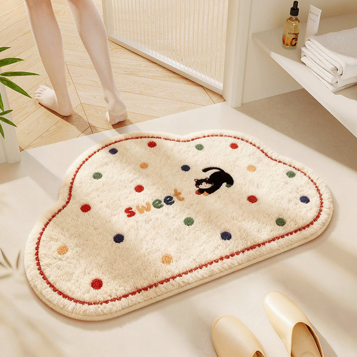 Cute Cat-Themed Bathroom Rug