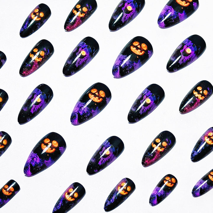 Artistic Halloween-Themed Nail Design Kalsten