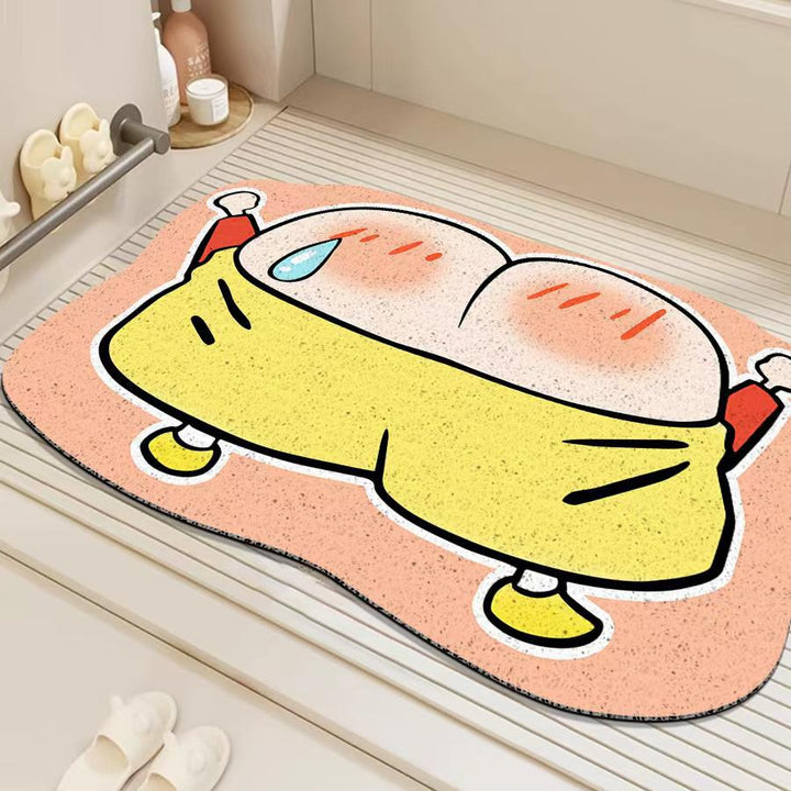 Playful Animal Print Bath Mat Kalsten