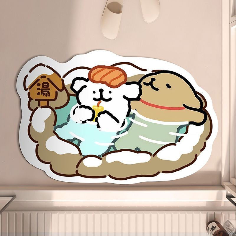 Cartoon-Themed Indoor Bath Mat