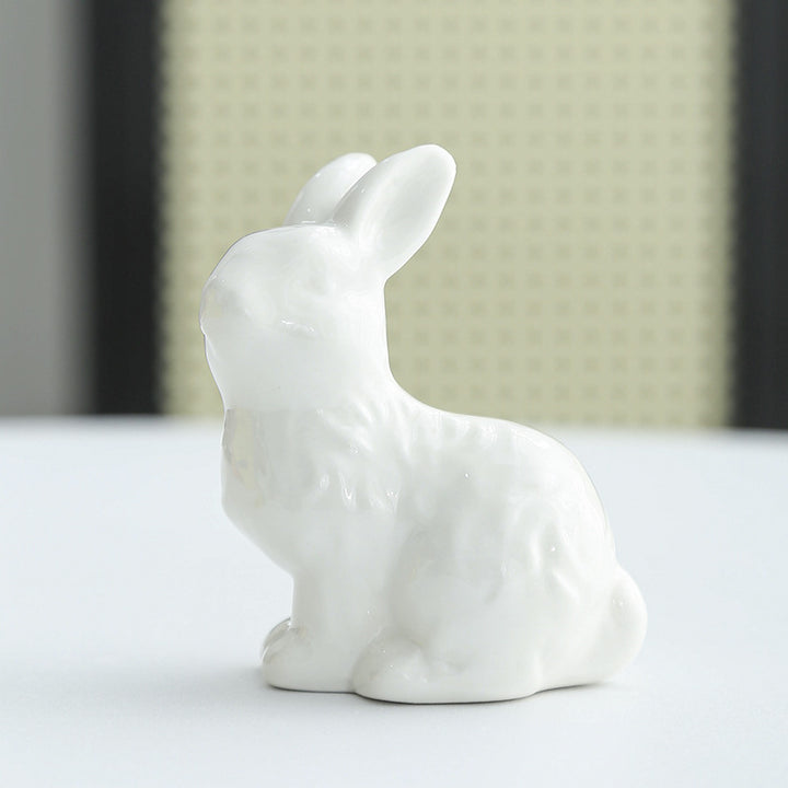 Whimsical Ceramic Rabbit Sculpture Kalsten