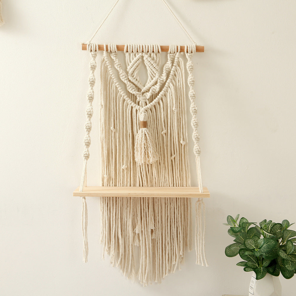Decorative Macrame Shelf Kalsten