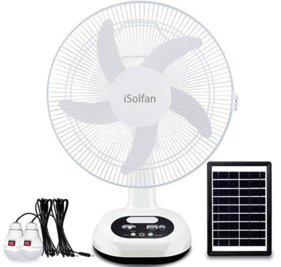 Unisex Solar Powered Stand Fan with Intelligent Control System Kalsten