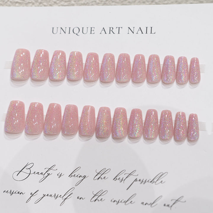 Shimmering Press-On Nail Art Set