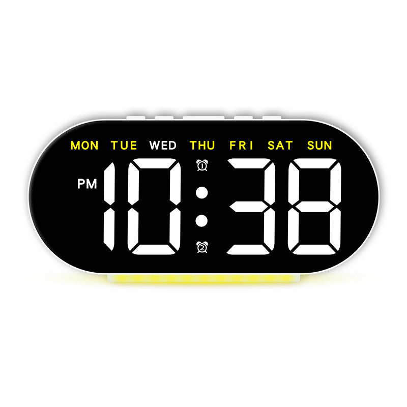 Digital alarm clock with large LED display and multifunctional display Kalsten