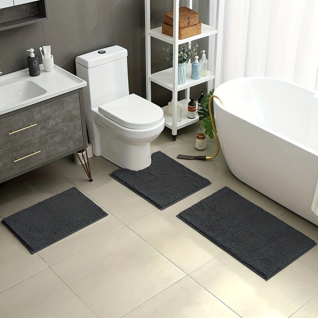 Soft Microfiber Bath Rug Set Kalsten
