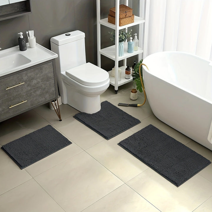 Soft Microfiber Bath Rug Set Kalsten