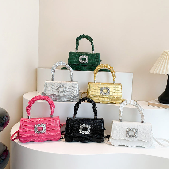 Glamorous Crocodile Texture Evening Handbag Kalsten