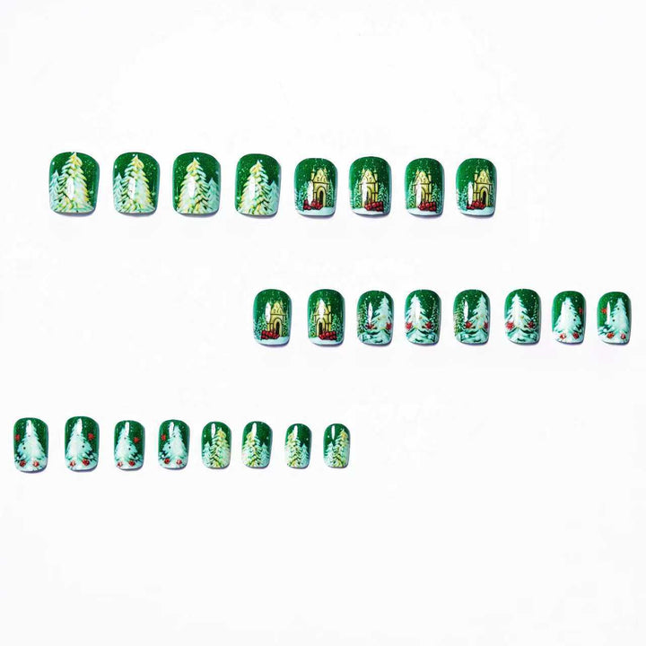 Festive Winter Holiday Nail Art Kalsten