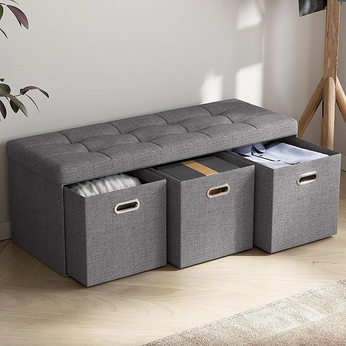 Multifunctional Storage Bench with Soft Cushion Kalsten