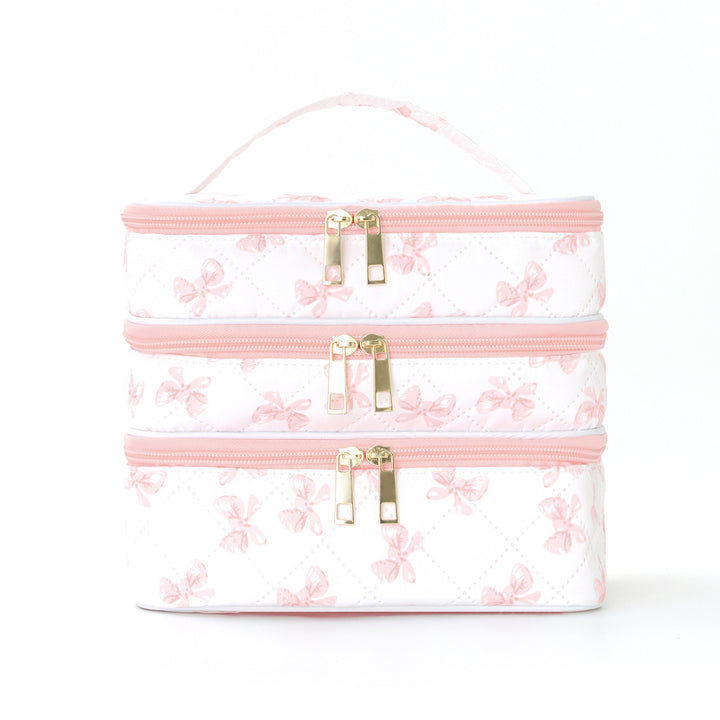 Cosmetic organizer bag with multiple compartments Kalsten