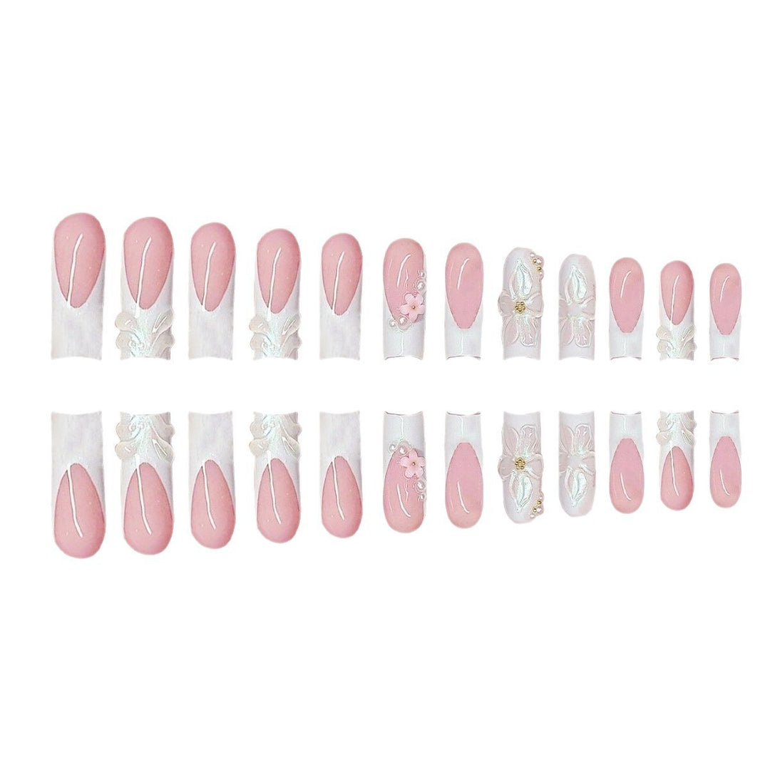Decorative 3D Floral Press-On Nails Kalsten