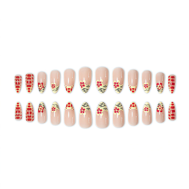 Artistic Floral Press-On Nail Set Kalsten 1787368887