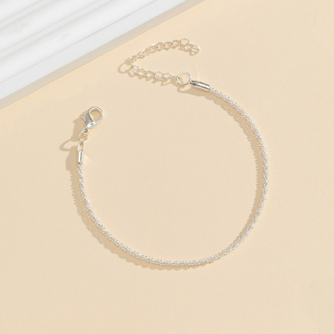 Sleek Adjustable Crystal Ankle Bracelet Kalsten