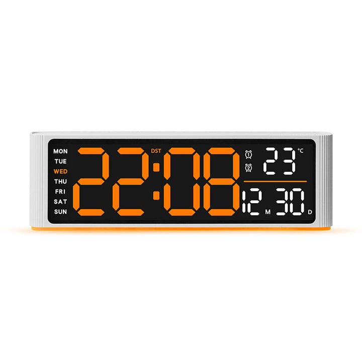 Digital LED alarm clock with temperature and day of week display Kalsten