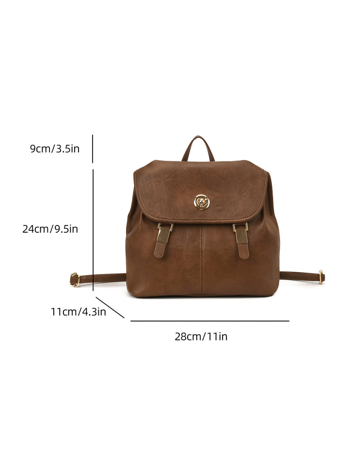 Vintage-Inspired Leather Backpack Kalsten