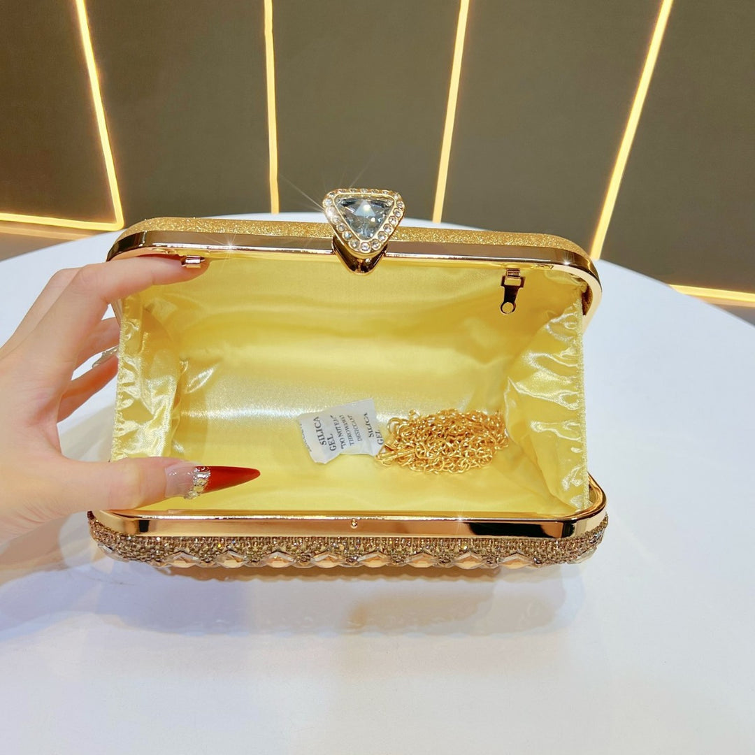 Crystal-Studded Evening Clutch