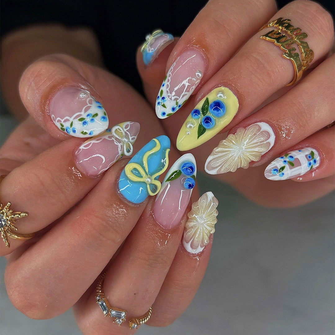Decorative Nail Tips Set with Accessories