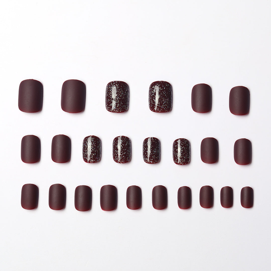 Glittering Press-On Nail Set