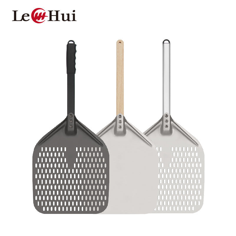 perforated aluminum pizza peel with extra-long ergonomic handle Kalsten