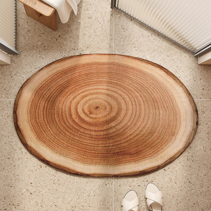 Absorbent Quick-Dry Bamboo-Style Cloud-Shaped Bath Mat