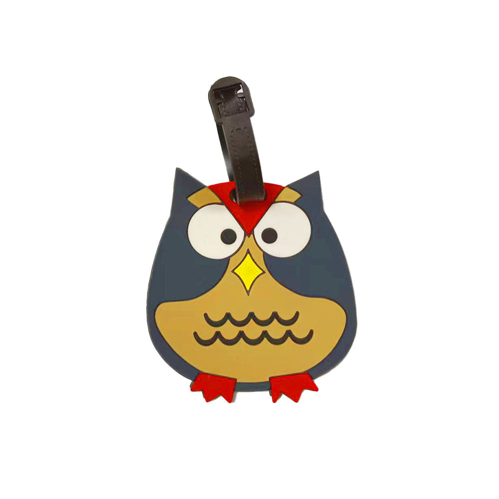 Unisex Luggage Tag in Vibrant Owl Design Kalsten