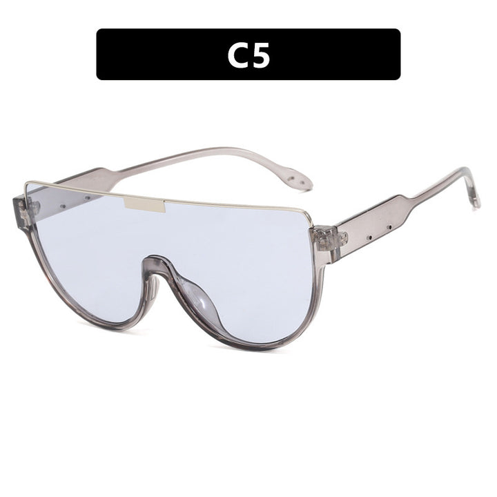 Women's futuristic sports sunglasses with high-gloss frame Kalsten