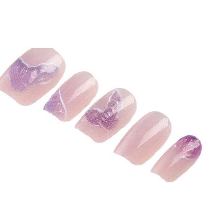 Butterfly Pattern Press-On Nail Set Kalsten