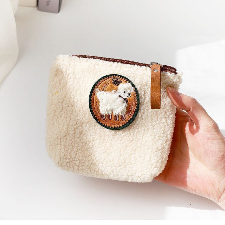 Cozy Faux Fur Cosmetic Bag