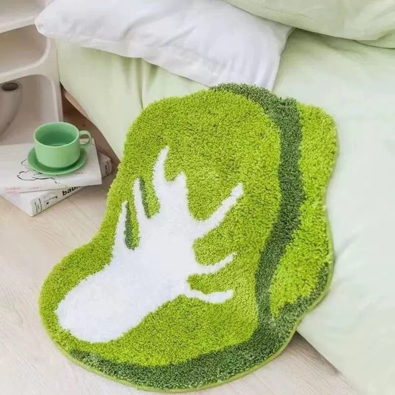 Plush Lemon Shaped  Bath Mat