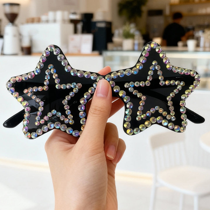 Star-Shaped Rhinestone Sunglasses Kalsten