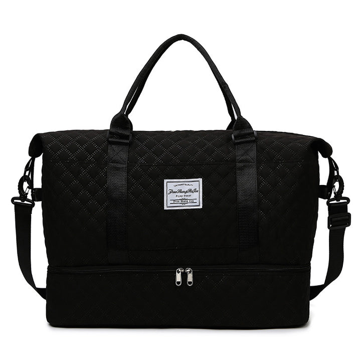 Quilted Multi-Pocket Travel Duffel