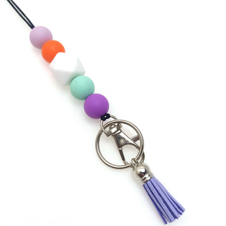 Colorful Beaded Keychain Holder Kalsten