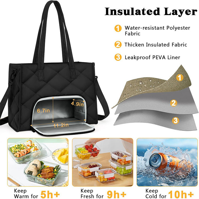 Insulated picnic bag with several compartments and practical cooling function Kalsten